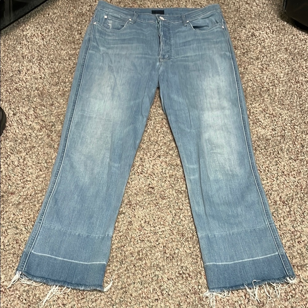 MOTHER Light Blue Flare Jeans